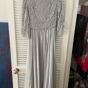 Custom made beaded chiffon dress